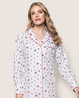 Women's Twill Nightshirt in Winter Nostalgia