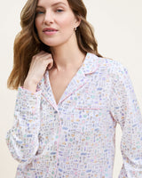 Women's Twill Pajama Set in Baking Spirits Bright - HoneyBug 