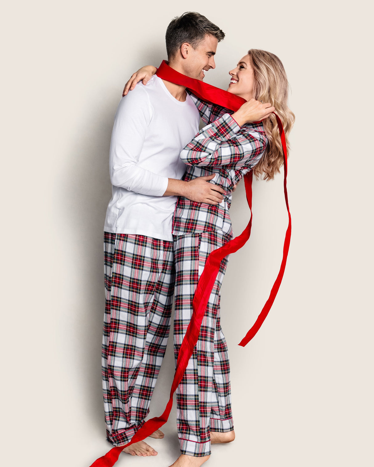 Women's Brushed Cotton Pajama Set in Balmoral Tartan