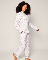 Women's Twill Pajama Set in Jingle Paws