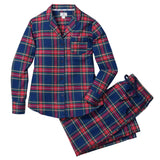 Women's Brushed Twill Pajama Set in Windsor Tartan - HoneyBug 