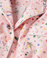 Women's Twill Pajama Set in Vintage Sweets