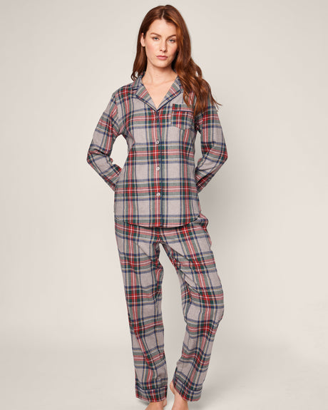 Women's Brushed Cotton Pajama Set in Westminster Tartan