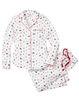 Women's Twill Pajama Set in Winter Nostalgia