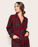 Women's Brushed Twill Robe in Imperial Tartan - HoneyBug 