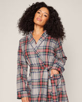 Women's Brushed Cotton Robe in Westminster Tartan