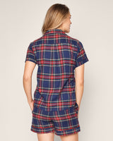 Women's Brushed Cotton Short Sleeve Short Set in Windsor Tartan