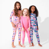 Bubblegum Pink Bamboo Kids Pajamas - HoneyBug 