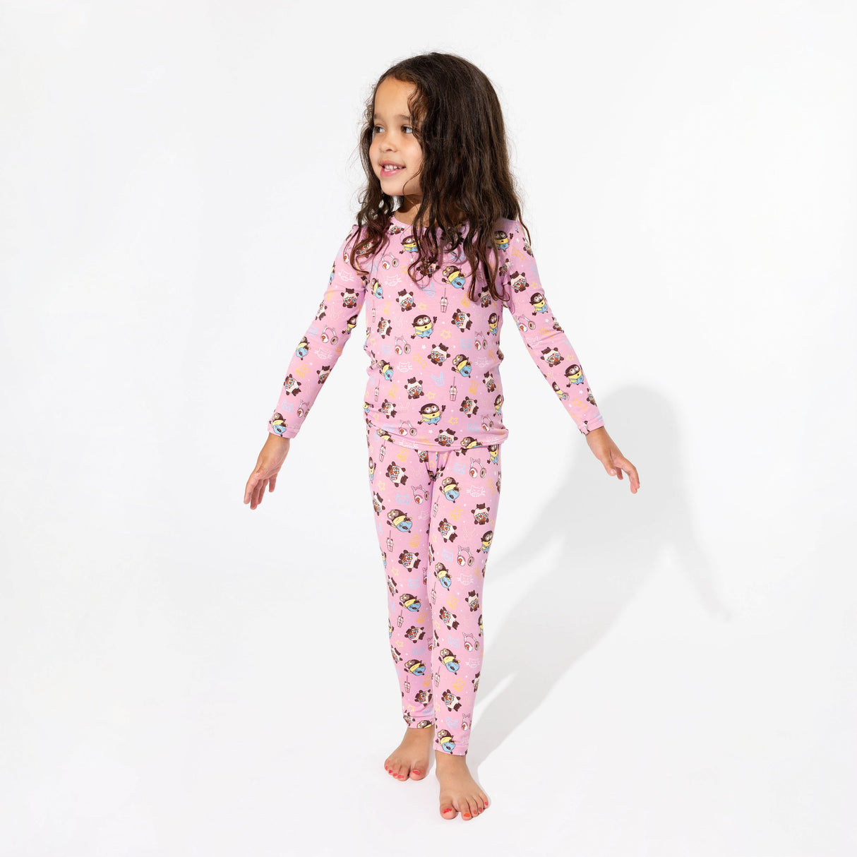 Despicable Me 4: Minions Always Popping Bamboo Kids Pajamas - HoneyBug 
