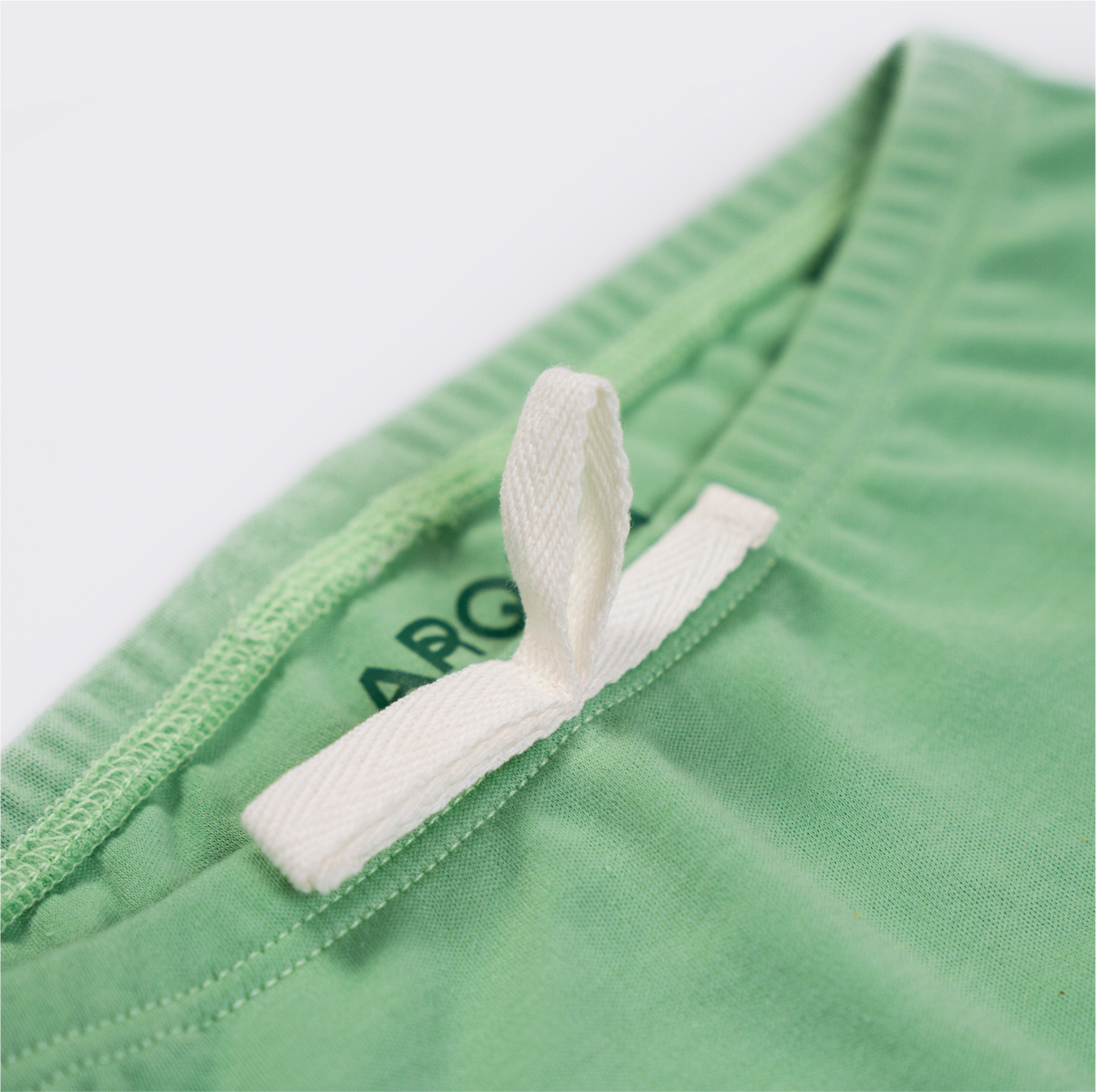 100% Peruvian Pima Cotton Shorts in Grass Green - HoneyBug 