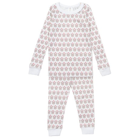 Ava Girls' Pajama Pant Set - Berkshire Batik Floral - HoneyBug 
