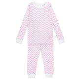 Ava Girls' Pajama Pant Set - Pretty Pink Bows - HoneyBug 