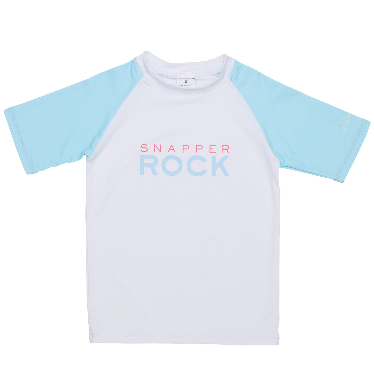 Lt Blue Sleeve Sustainable SS Rash Top - HoneyBug 