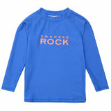 Azure Blue Sustainable LS Rash Top - HoneyBug 