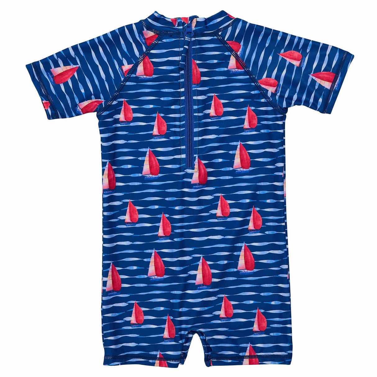 Sailboat Rock SS Sunsuit - HoneyBug 
