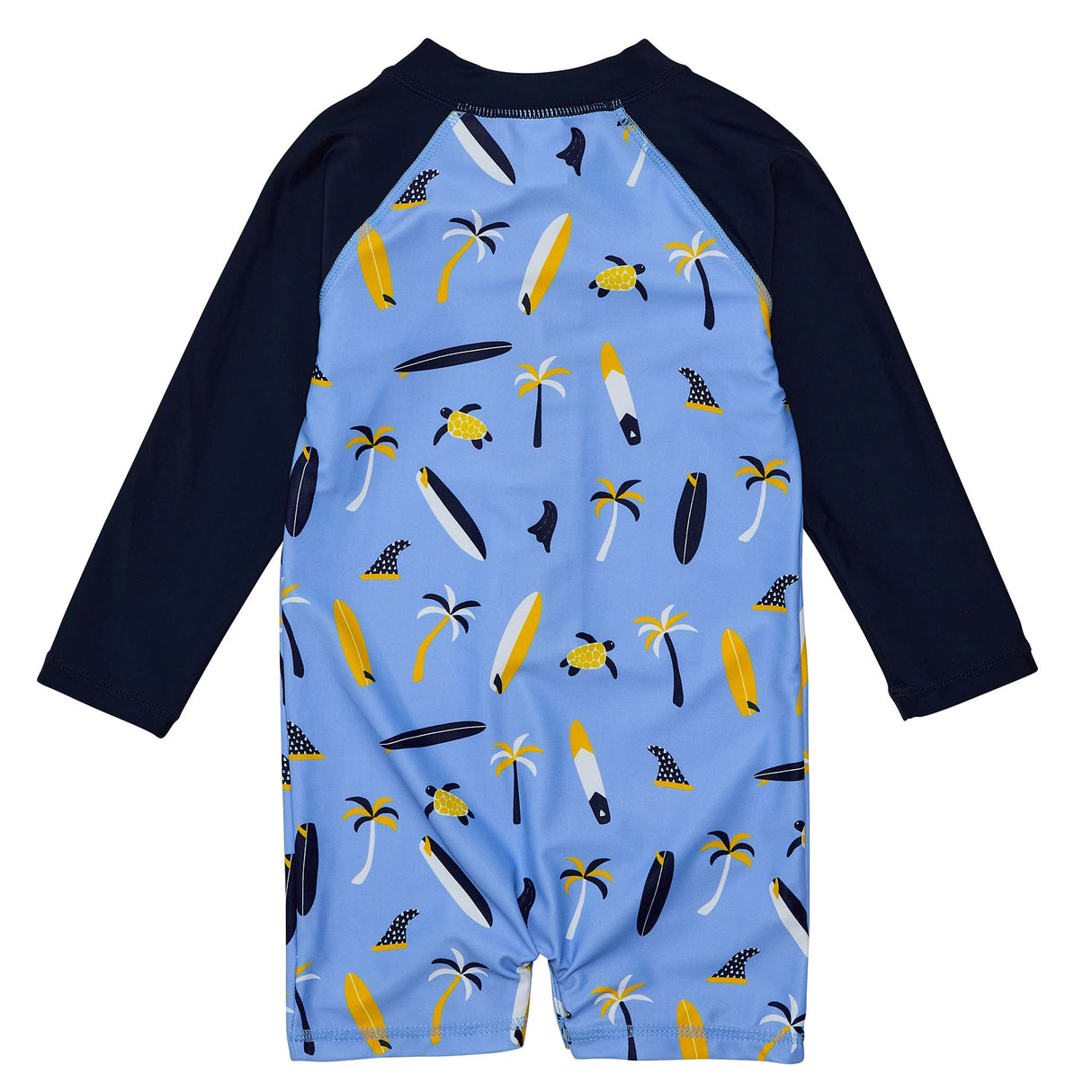 Turtle Break LS Sunsuit - HoneyBug 