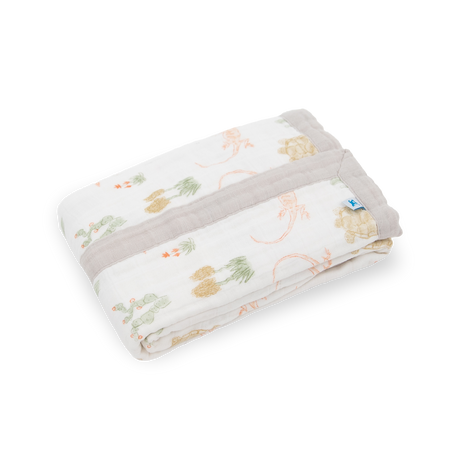 Cotton Muslin Baby Quilt - Desert Night - HoneyBug 