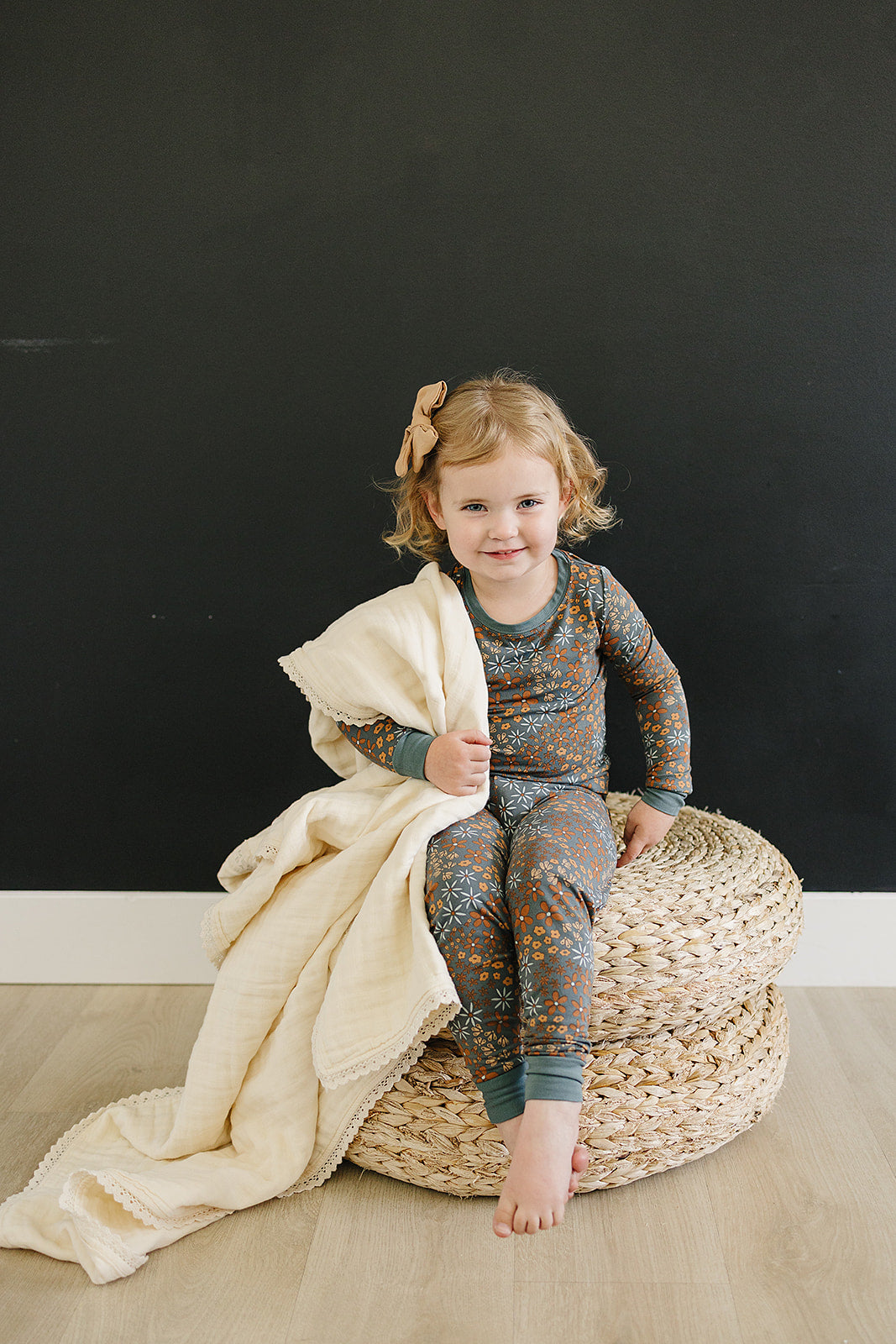 Cream Lace Muslin Quilt - HoneyBug 