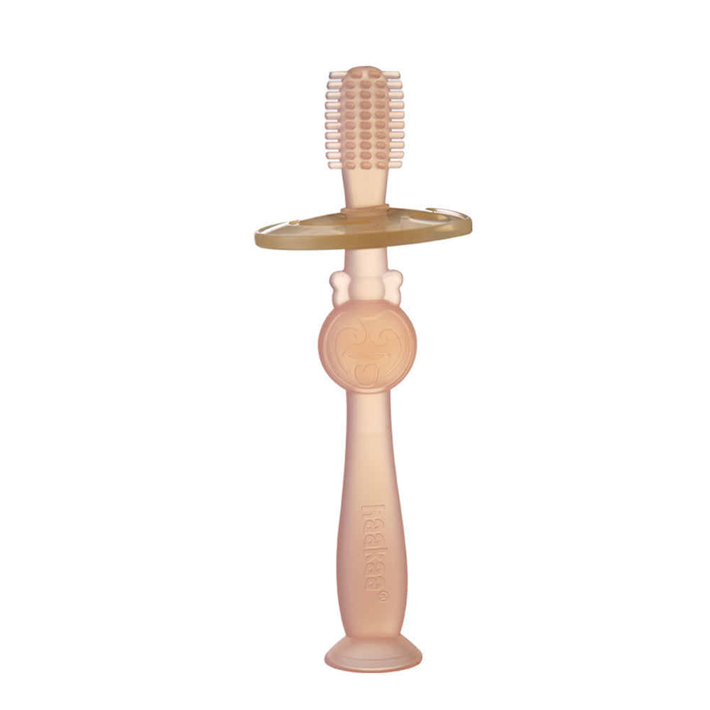Haakaa 360° Silicone Toothbrush 1 pk - HoneyBug 