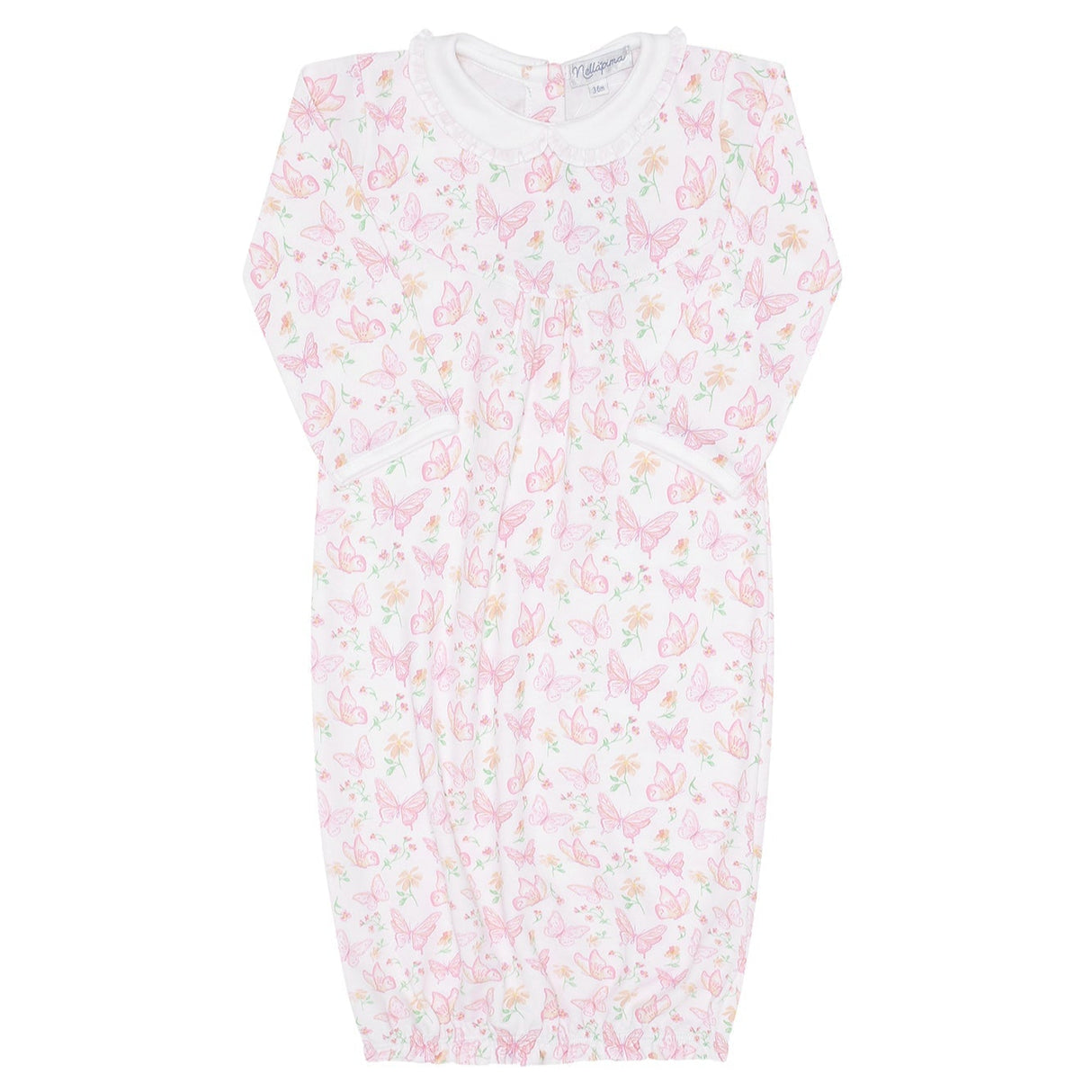 Butterflies Print Gown - HoneyBug 
