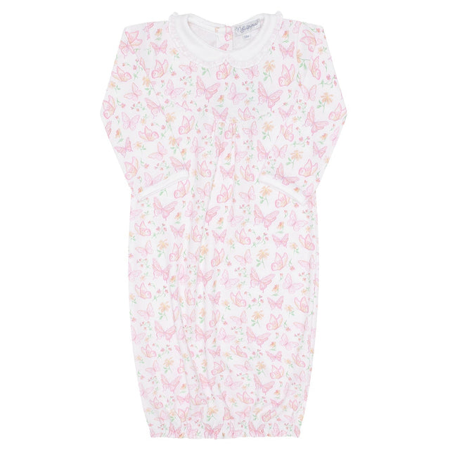 Butterflies Print Gown - HoneyBug 