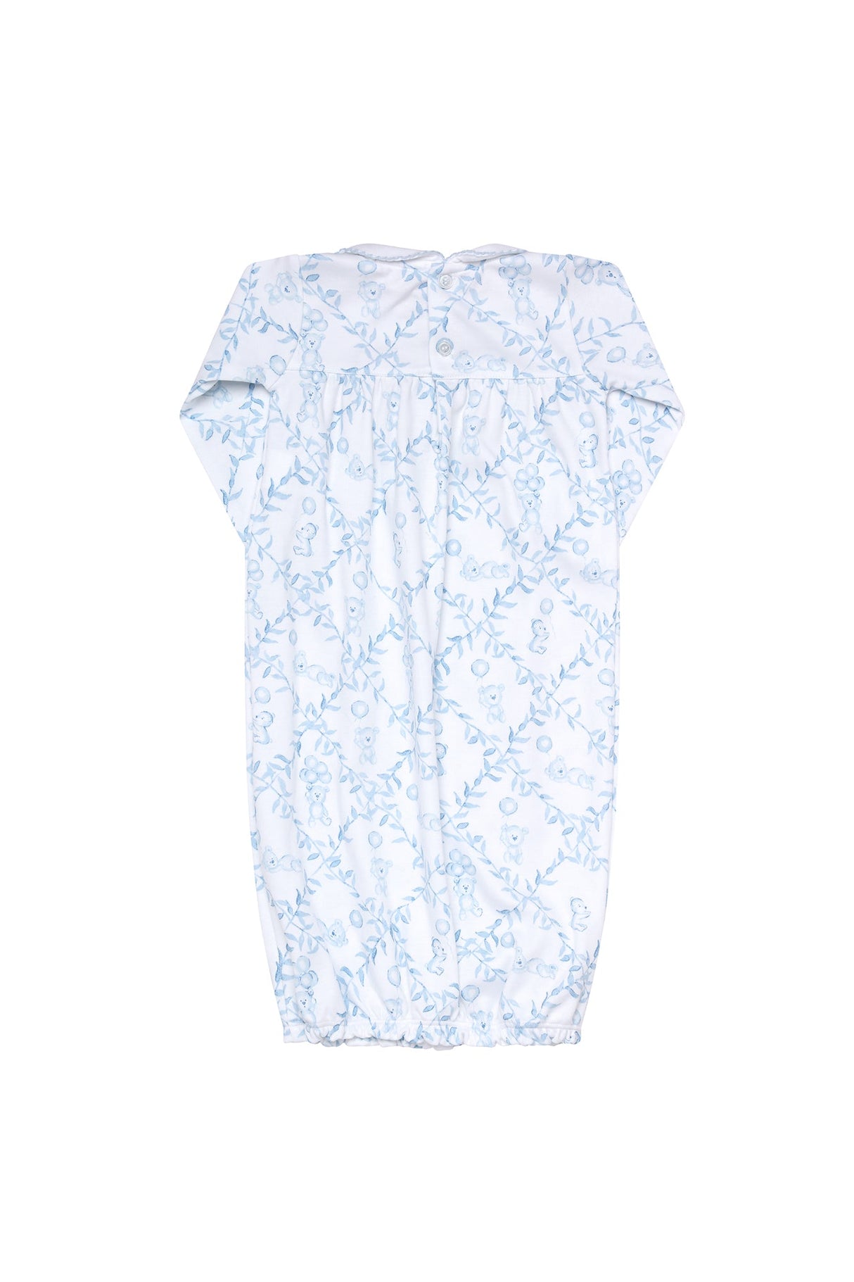 Blue Bears Trellace Baby Gown  - HoneyBug 
