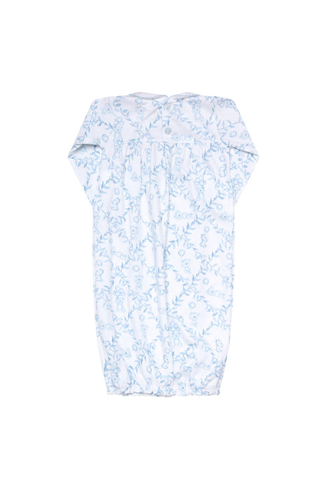 Blue Bears Trellace Baby Gown  - HoneyBug 