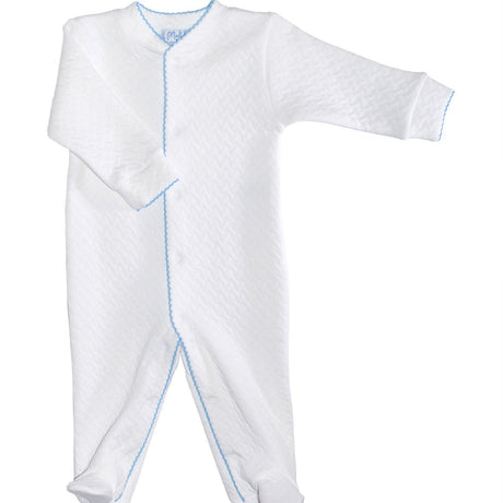 Basket Weave Baby Footie - HoneyBug 