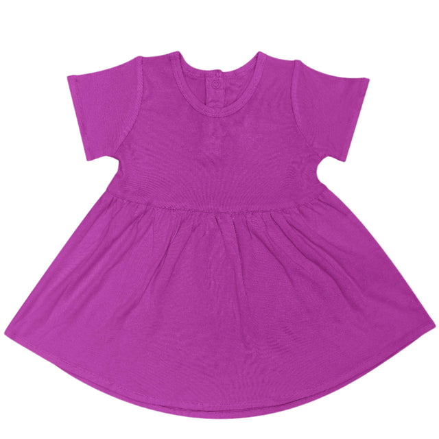 Bamboo Blend Dress - Raspberry - HoneyBug 