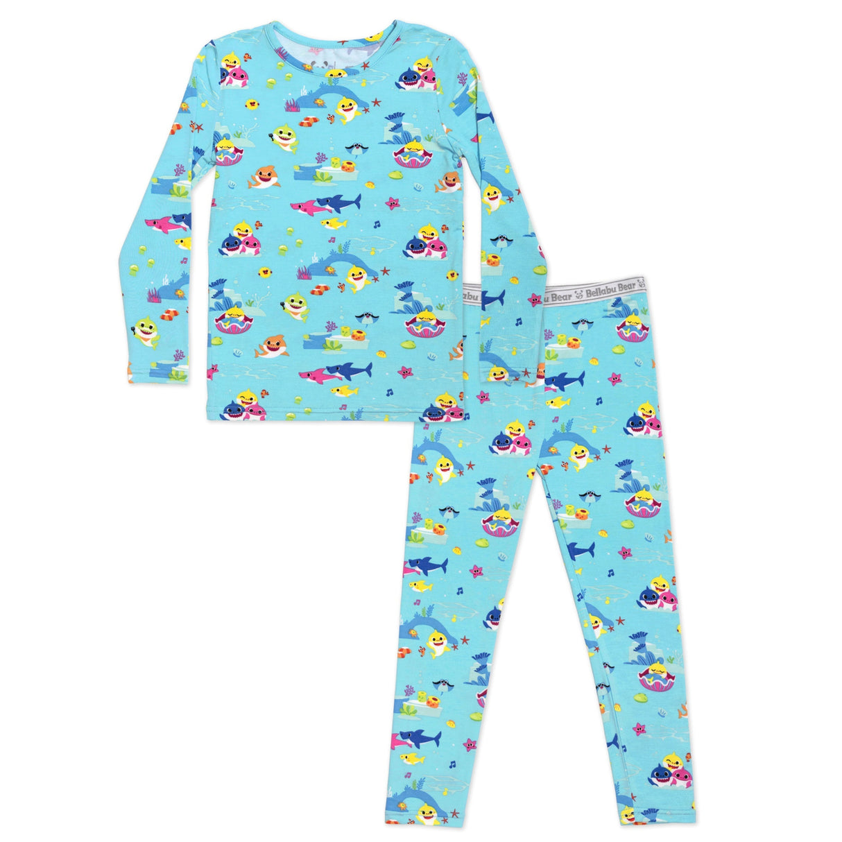 Baby Shark Bamboo Kids Pajamas - HoneyBug 