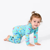 Baby Shark Bamboo Convertible Footie - HoneyBug 