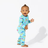 Baby Shark Bamboo Convertible Footie - HoneyBug 