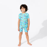 Baby Shark Bamboo Kids Pajama Short Set - HoneyBug 
