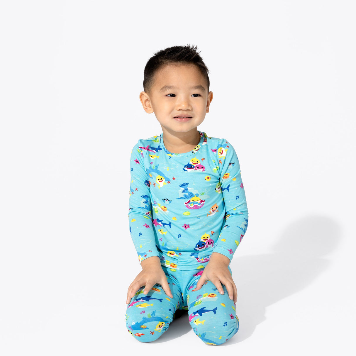 Baby Shark Bamboo Kids Pajamas - HoneyBug 