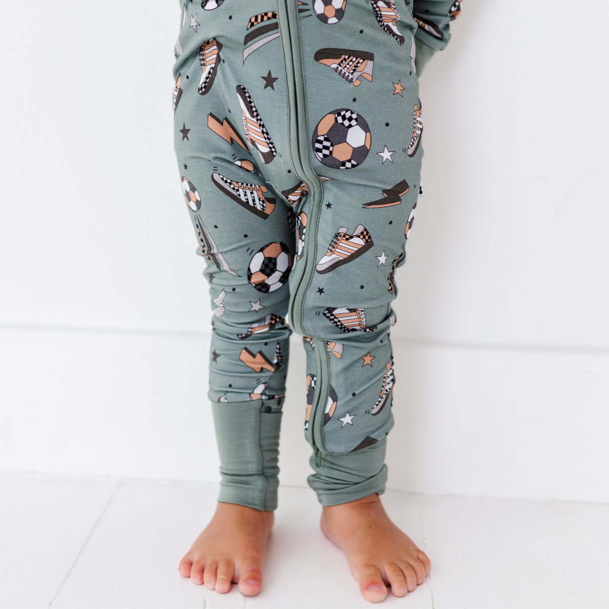 Goal Hard or Go Home Convertible Footies - HoneyBug 