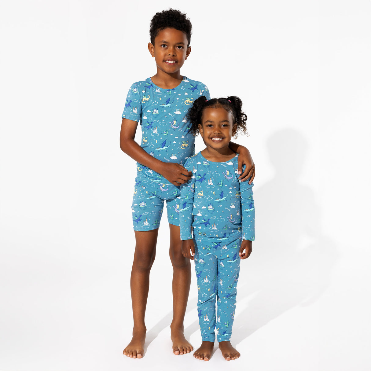 Dragon Dreams Bamboo Kids Pajama Short Set - HoneyBug 