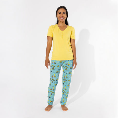 Minions Bello Banana Bamboo Women's Pajama Set - HoneyBug 