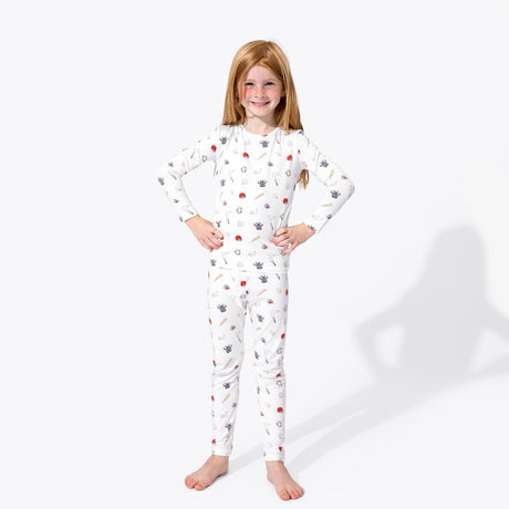 Baseball Bamboo Kids Pajamas - HoneyBug 