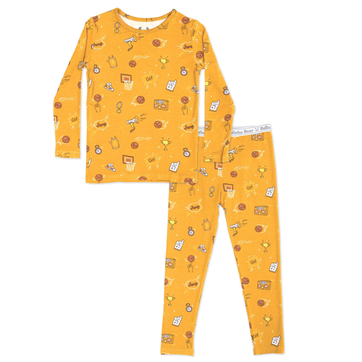 Basketball Bamboo Kids Pajamas - HoneyBug 