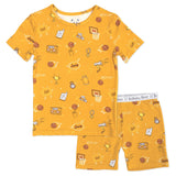 Basketball Bamboo Kids Pajama Short Set - HoneyBug 