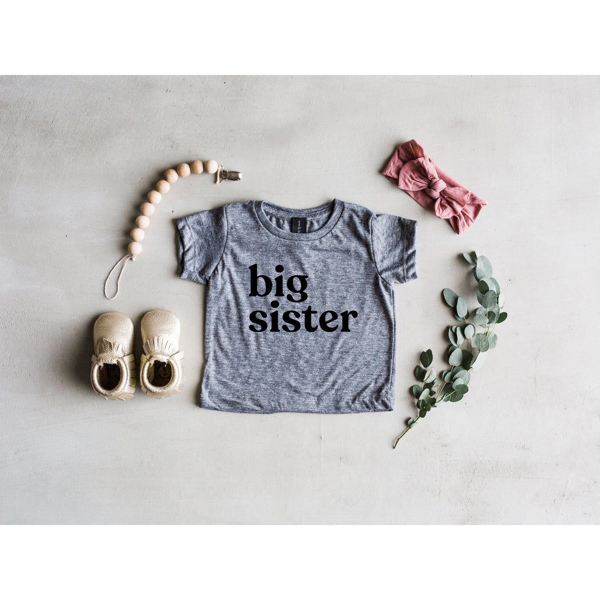 Big Sister Modern Baby and Kids Tee - HoneyBug 