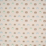 Sealy Baby Printed Knit Blanket - Beige Animal Faces - HoneyBug 