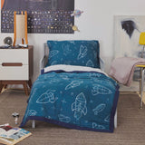 Cotton Muslin Toddler Comforter - Blast Off - HoneyBug 