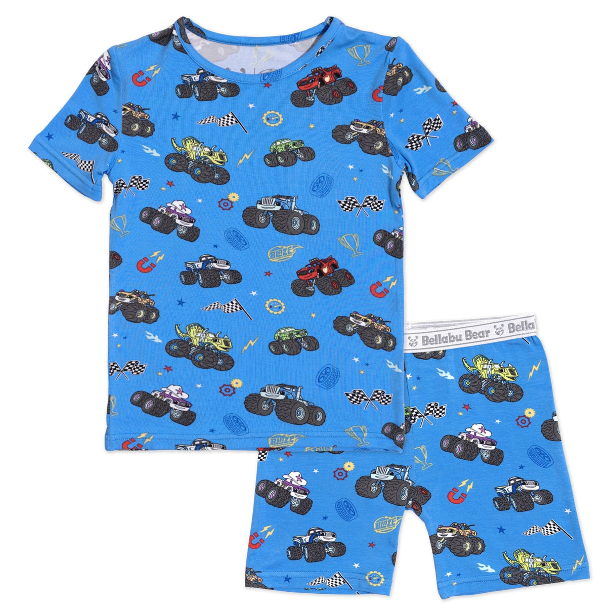 Blaze and the Monster Machines Bamboo Kids Pajama Short Set - HoneyBug 
