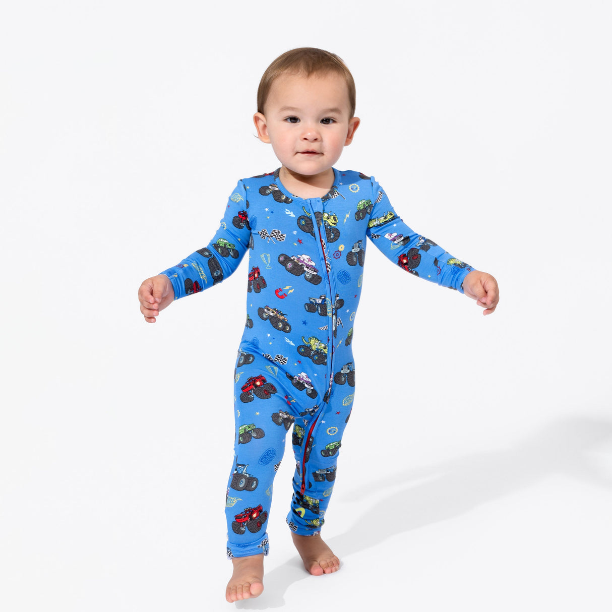 Blaze and the Monster Machines Bamboo Convertible Footie - HoneyBug 