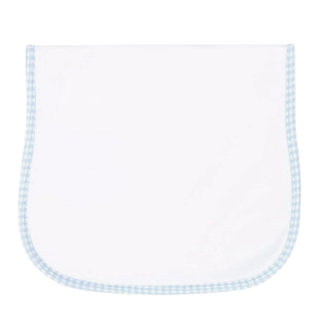 Blue Gingham Burp Cloth - HoneyBug 