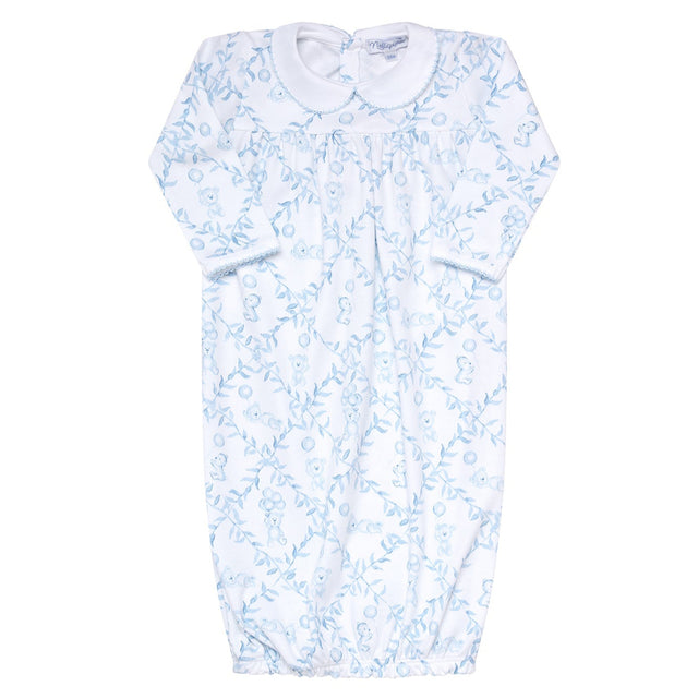 Blue Bears Trellace Baby Gown  - HoneyBug 