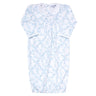Blue Bears Trellace Baby Gown  - HoneyBug 