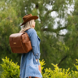 Boxy Backpack Deluxe in Cedar - HoneyBug 