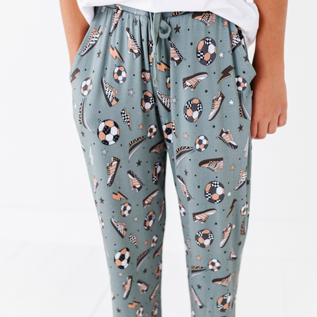 Goal Hard or Go Home Lounge Pants - Bigger Kids